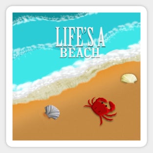 Life's a Beach (Type -1) - Design Sticker